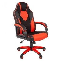 игровое кресло Chairman Game 17 Black-Red черно-красный