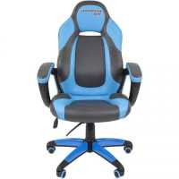 игровое кресло Chairman Game 20 Grey/Blue 7019433