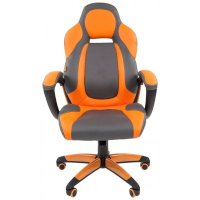 игровое кресло Chairman Game 20 Grey-Orange серый-оранжевый