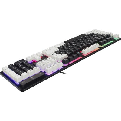 клавиатура Defender Dark Knight GK-077 Black-White Черный-белый