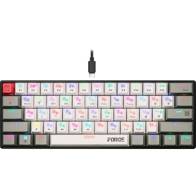 клавиатура Defender Forge GK-345B Серый-черный