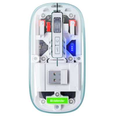 мышь Defender Ixes MM-999 Прозрачный