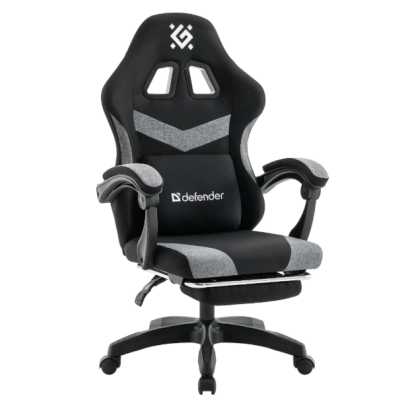 игровое кресло Defender Runa Pro Black-Grey черный-серый