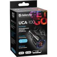 автомобильное зарядное устройство Defender UCA-100 83833 Черный