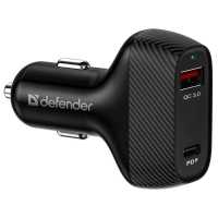 автомобильное зарядное устройство Defender UCA-90 83836 Черный