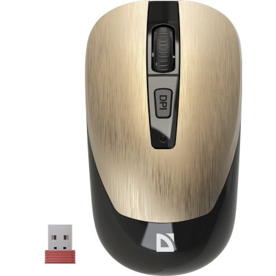 мышь Defender Wave MM-995 Gold Золотистый
