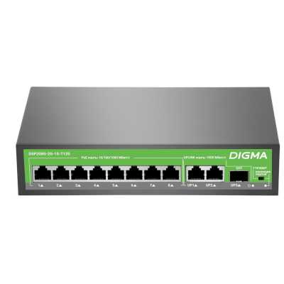 коммутатор Digma DSP208G-2G-1S-T120
