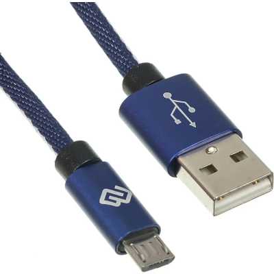 кабель Digma MICROUSB-1.2M-BRAIDED-BL