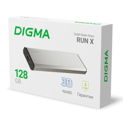 SSD диск Digma Run X 128Gb DGSR8128G1MSR Серебристый