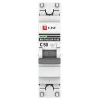 автоматический выключатель EKF ВА 47-63 1P (C) 4.5kA 50 А mcb4763-1-50C-pro