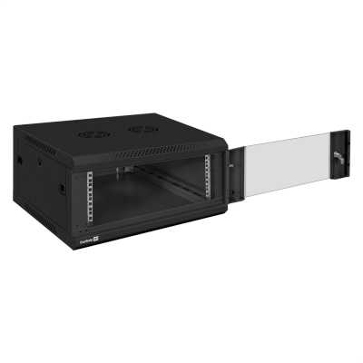 телекоммуникационный шкаф ExeGate EC-WM-4U.600.G.BLACK EX300262RUS Черный