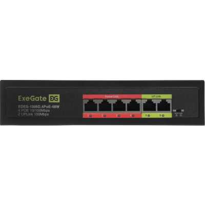коммутатор ExeGate EDES-1006D.4PoE-48W