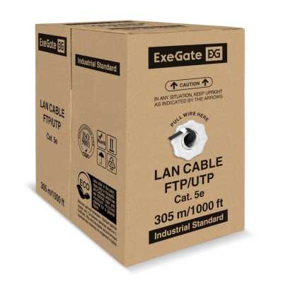 витая пара ExeGate UTP4-C5e-CU-S24-OUT-PE-BK-305-FLUKE EX301076RUS