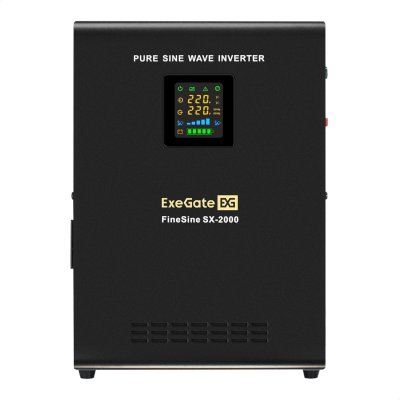ИБП ExeGate FineSine SX-2000.LCD.AVR.2SH Черный