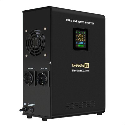 ИБП ExeGate FineSine SX-2500.LCD.AVR.2SH Черный