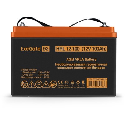 батарея для UPS ExeGate HRL 12-100 EX285656RUS