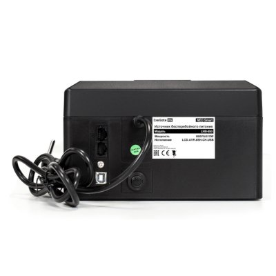 ИБП ExeGate Neo Smart LHB-850.LCD.AVR.8SH.CH.RJ.USB EX295014RUS Черный
