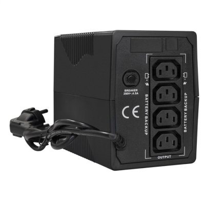 ИБП ExeGate Power Smart ULB-650.LCD.AVR.4C13 EX292771RUS Черный