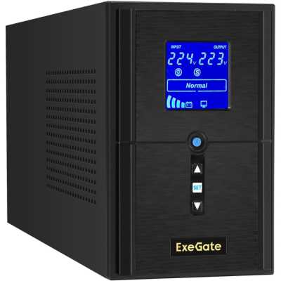 ИБП ExeGate SineTower SZ-1500.LCD.AVR.2SH.1C13.USB EX295988RUS Черный
