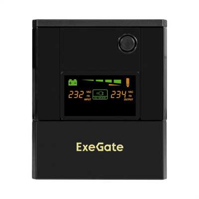 ИБП ExeGate Smart LB-2200.LCD.AVR.4SH EX299786RUS