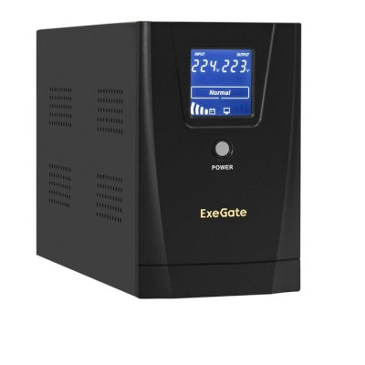 ИБП ExeGate SpecialPro Smart LLB-2000.LCD.AVR.4C13.RJ.USB Черный