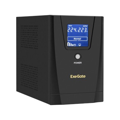ИБП ExeGate SpecialPro Smart LLB-3000.LCD.AVR.C13.RJ.USB Черный