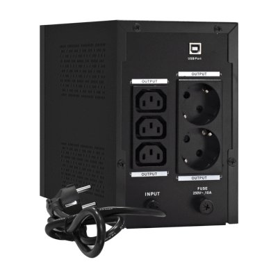 ИБП ExeGate SpecialPro UNB-1200.LED.AVR.2SH.3C13.USB Черный