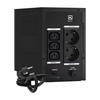 ИБП ExeGate SpecialPro UNB-1500.LED.AVR.2SH.3C13.USB Черный