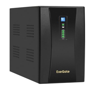 ИБП ExeGate SpecialPro UNB-2000.LED.AVR.4C13.RJ.USB EX292608RUS Черный