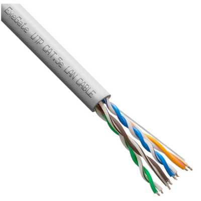 витая пара ExeGate UTP4-C5e-CCA-S26-IN-PVC-GY-305 EX261518RUS