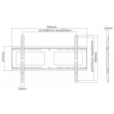 кронштейн Exell EXi-H1264-F черный