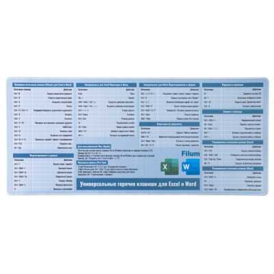 коврик для мыши Filum FL-MP-L-900-400 WRD_XLS