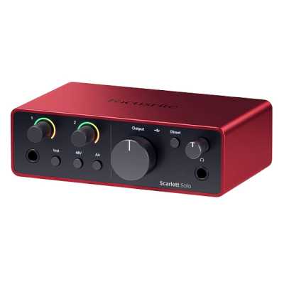звуковая карта Focusrite Scarlett Solo 4th Gen