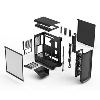 корпус Fractal Design Meshify 3 RGB TG Light Tint Black FD-C-MES3A-06
