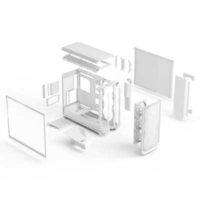 корпус Fractal Design Meshify 3 XL RGB TG Clear Tint White FD-C-MES3X-06