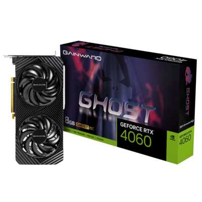 видеокарта Gainward nVidia GeForce RTX 4060 Ghost OC 8Gb NE64060T19P1-1070B