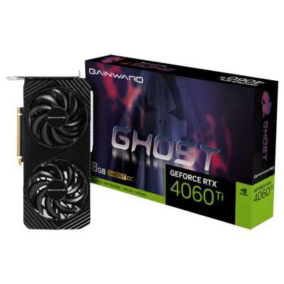 видеокарта Gainward nVidia GeForce RTX 4060 Ti Ghost OC 8Gb NE6406TT19P1-1060B