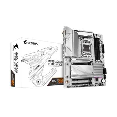 материнская плата GigaByte B650 Aorus Elite AX ICE Белый