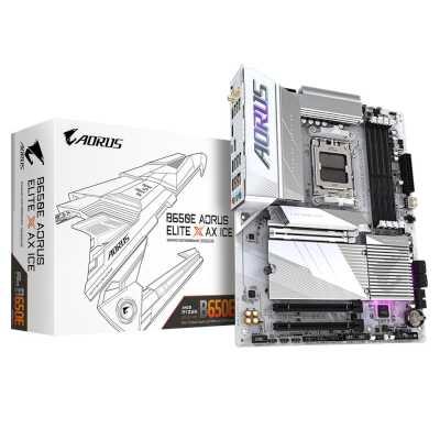 материнская плата GigaByte B650E Aorus Elite X ICE Белый