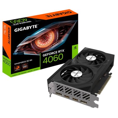 видеокарта GigaByte nVidia GeForce RTX 4060 8Gb GV-N4060WF2OC-8GD