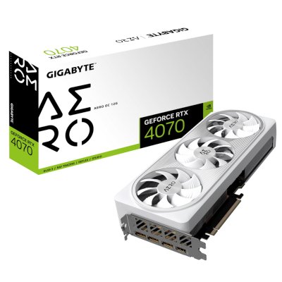 видеокарта GigaByte nVidia GeForce RTX 4070 12Gb GV-N4070AERO OC-12GD