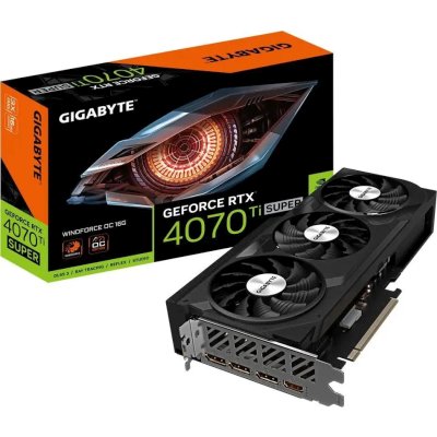 видеокарта GigaByte nVidia GeForce RTX 4070 Ti Super 16Gb GV-N407TSWF3OC-16GD