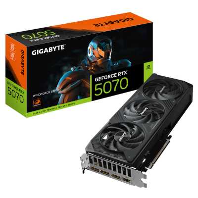 видеокарта GigaByte nVidia GeForce RTX 5070 12Gb GV-N5070WF3-12GD