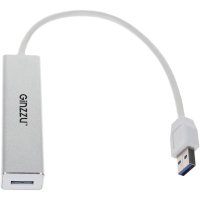 разветвитель USB Ginzzu GR-517UB серебристый