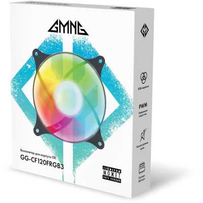 кулер GMNG GG-CF120FRGB3-PWMBK RGB Black