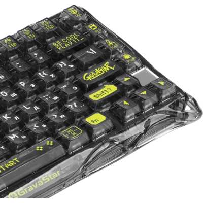 клавиатура GravaStar Mercury K1 Lite XTAL BLK RU 6972448924412 Черный