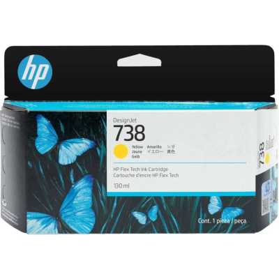 картридж HP 738 498N7A желтый