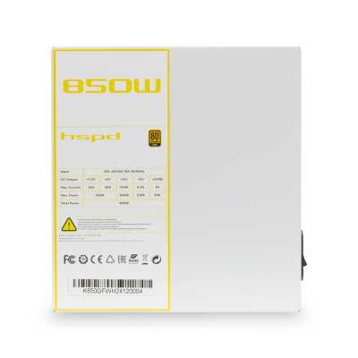 блок питания HSPD 850W HSK-850GF-WH Белый
