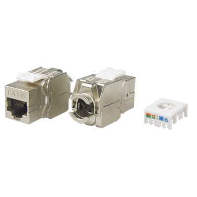 вставка Hyperline KJ8-8P8C-C6-180-TLS-SH-F-WH