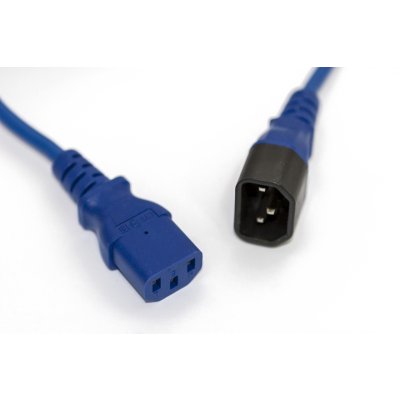 кабель питания Hyperline PWC-IEC13-IEC14-3.0-BL